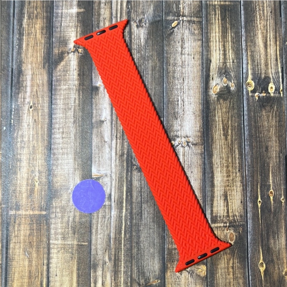 5for$10 Red Zigzag Textured Silicone 42/44/45/49mm Apple Watchband Accessories